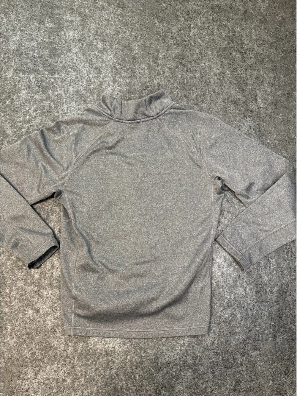 Nike Therma-Fit Quarter Zip Pullover Mens Small Gray Long Sleeve Swoosh